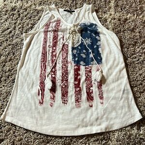 Women’s American flag tank top